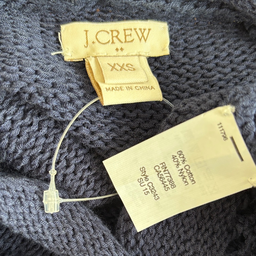 J. Crew Women's Dark Blue Crew Neck Sweater - Picture 6 of 6